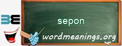 WordMeaning blackboard for sepon